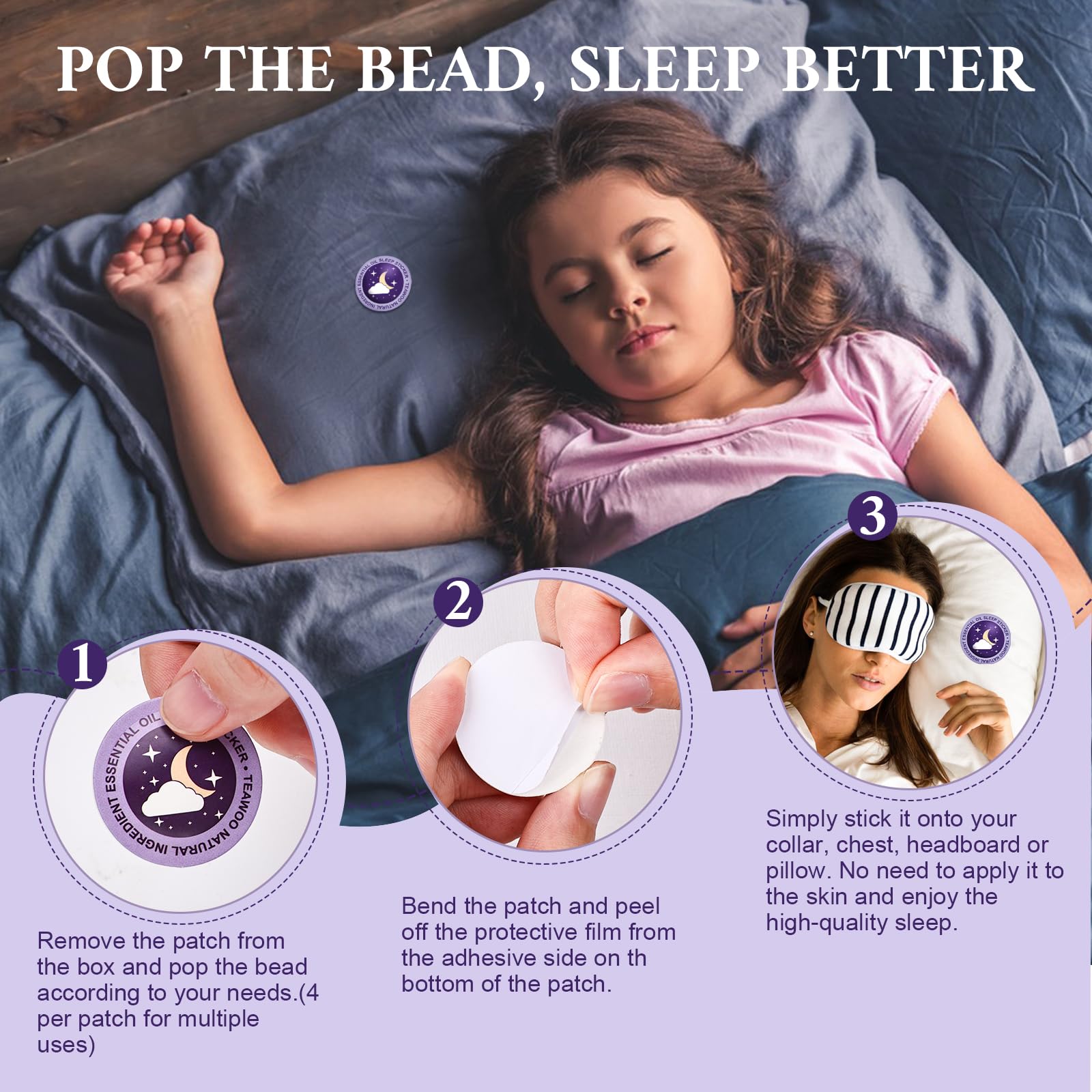TEAWOO Kids Sleep Patches packaging details