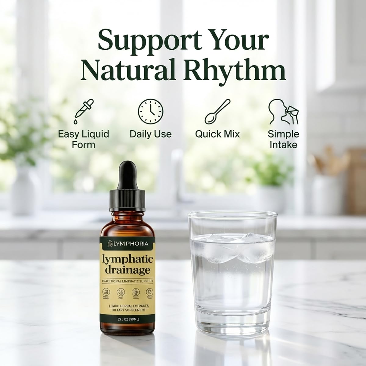 tebazoew Lymphoria Lymphatic Drainage Drops packaging
