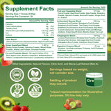 Tecepec Super Greens Powder 240g side view showing ingredients