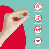 TEJA daily wellness Gummies with a measuring spoon for serving size