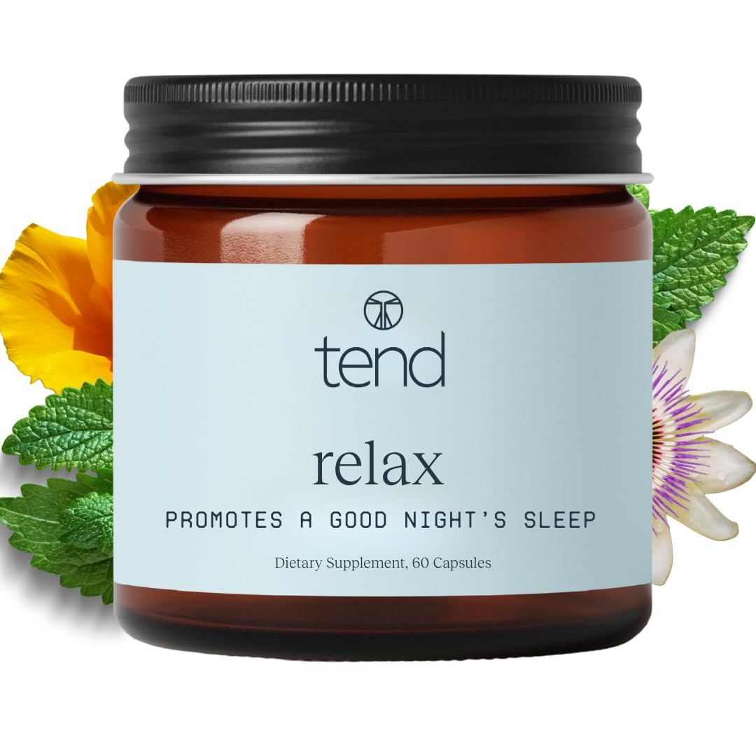 Tend daily wellness Dietary Supplement 60 Count capsule bottle front view