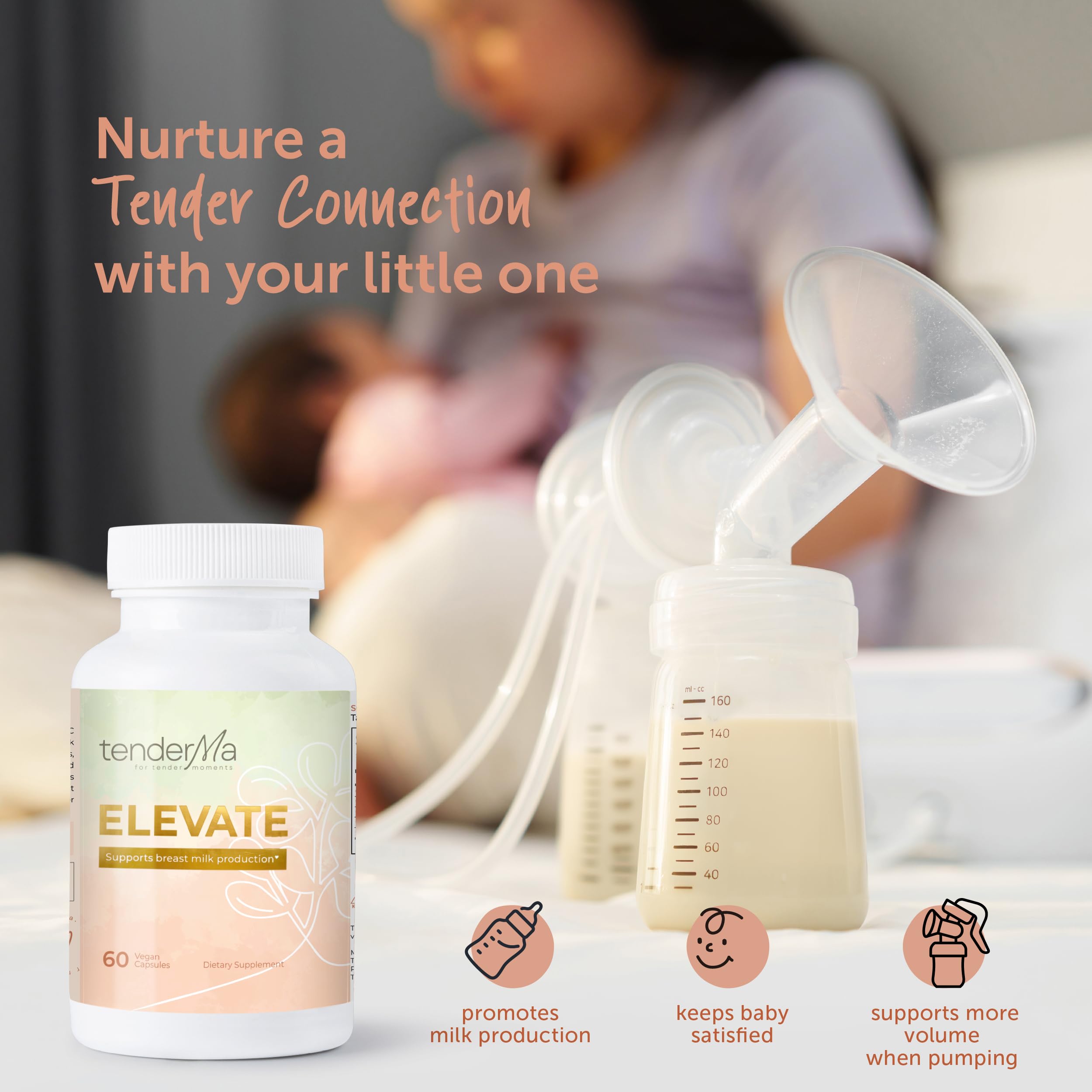 tenderMa Natural Lactation Support Supplement in a kitchen setting