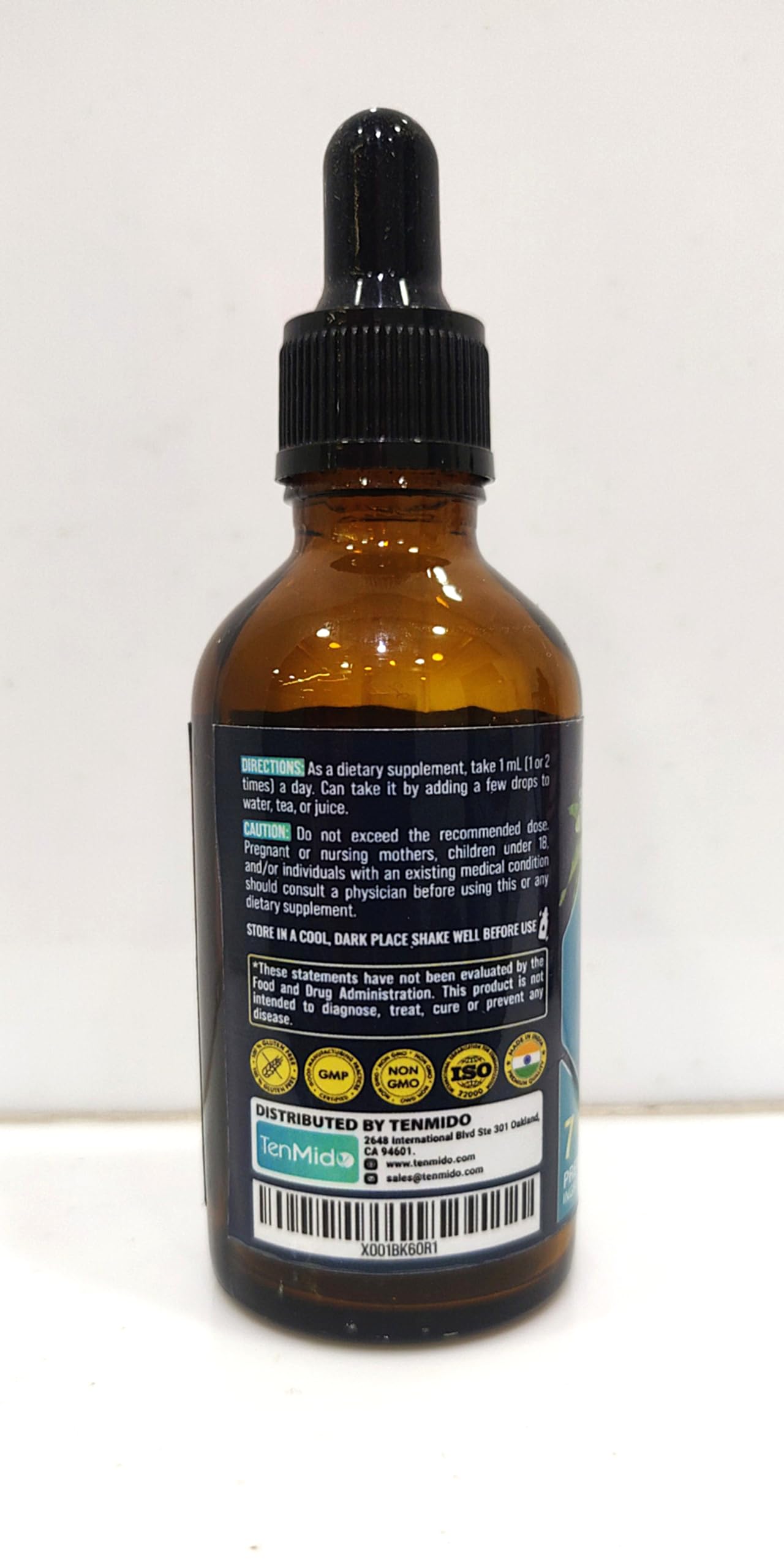 Tenmido 7-in-1 Passion Flower Extract Liquid Drops 30ml side view