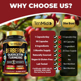 Tenmido Berberine Supplement bottle side view