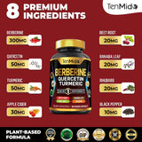 Tenmido Berberine Supplement ingredients list