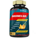 Tenmido Bromelain Supplement 90 Capsules front view