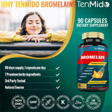 Tenmido Bromelain Supplement packaging details