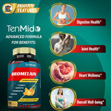 Tenmido Bromelain Supplement side view