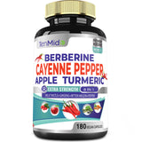 Tenmido Cayenne Extract Capsules front view with 180 count