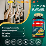 Tenmido Haritaki Extract Capsules packaging details