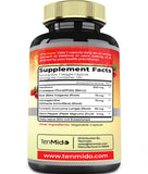 Tenmido Hawthorn Berry Extract Supplement capsules close-up
