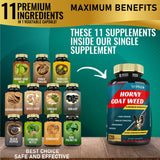 Tenmido Horny Goat Weed Extract Capsules side view