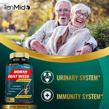 Tenmido Horny Goat Weed Extract Capsules with measuring spoon