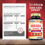 Tenmido Kava Kava Extract Capsules in a lifestyle setting