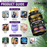 Tenmido Kava Kava Supplement with measuring spoon