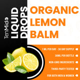 Tenmido Lemon Balm Tincture 2500mg bottle with dropper