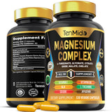 Tenmido Magnesium Complex 120 veggie capsules front view