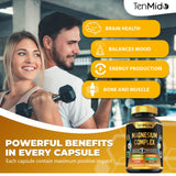 Tenmido Magnesium Complex bottle with capsules on a table