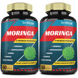 Tenmido Moringa Capsules 2-Pack front view of packaging