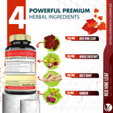 Tenmido Red Vine Leaf Capsules bottle and cap