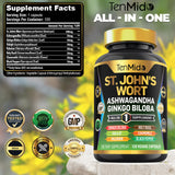 Tenmido St. John's Wort Advanced Formula bottle with label
