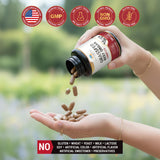 Teraputics Beef Organ Capsules lifestyle scene with a healthy meal