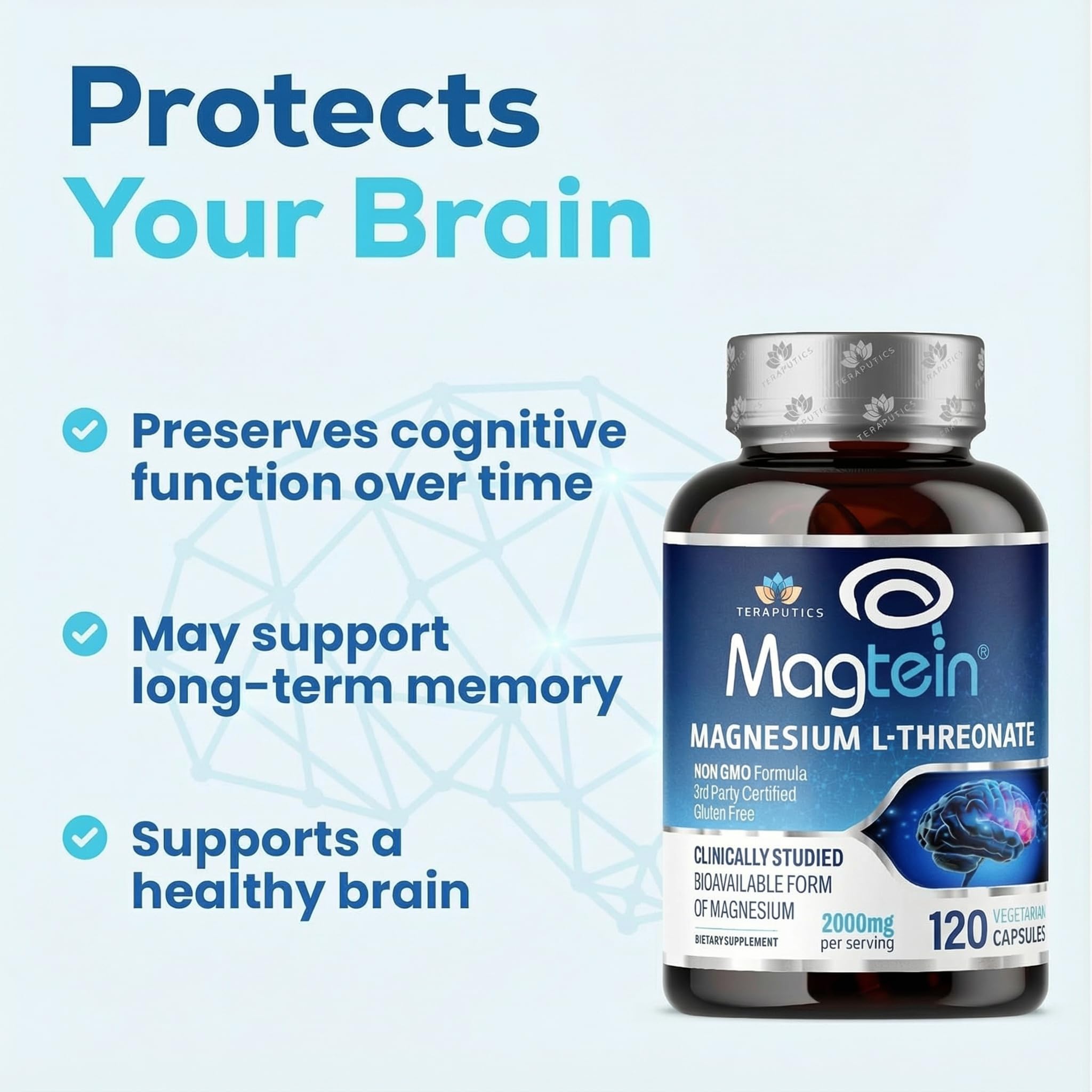 Teraputics Magnesium L-Threonate 1000mg supplement packaging