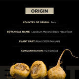TERRA ELMNT Black Maca & Ashwagandha Supplement ingredients list