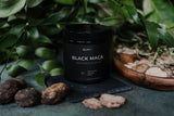 TERRA ELMNT Black Maca & Ashwagandha Supplement with a measuring spoon