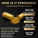 TERRA ELMNT Horny Goat Weed Supplement bottle with label