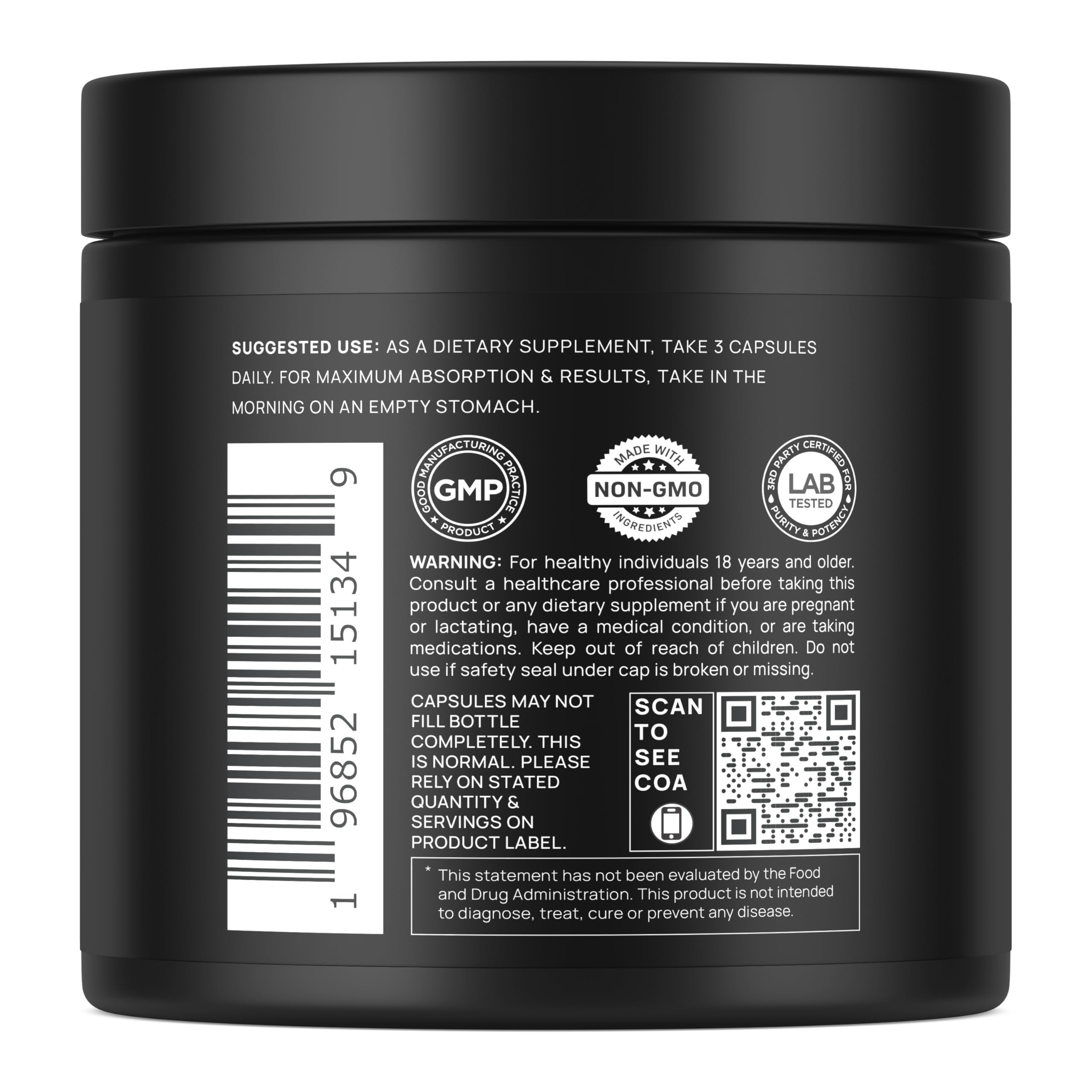 TERRA ELMNT Super L Glutathione 2150mg capsules with packaging