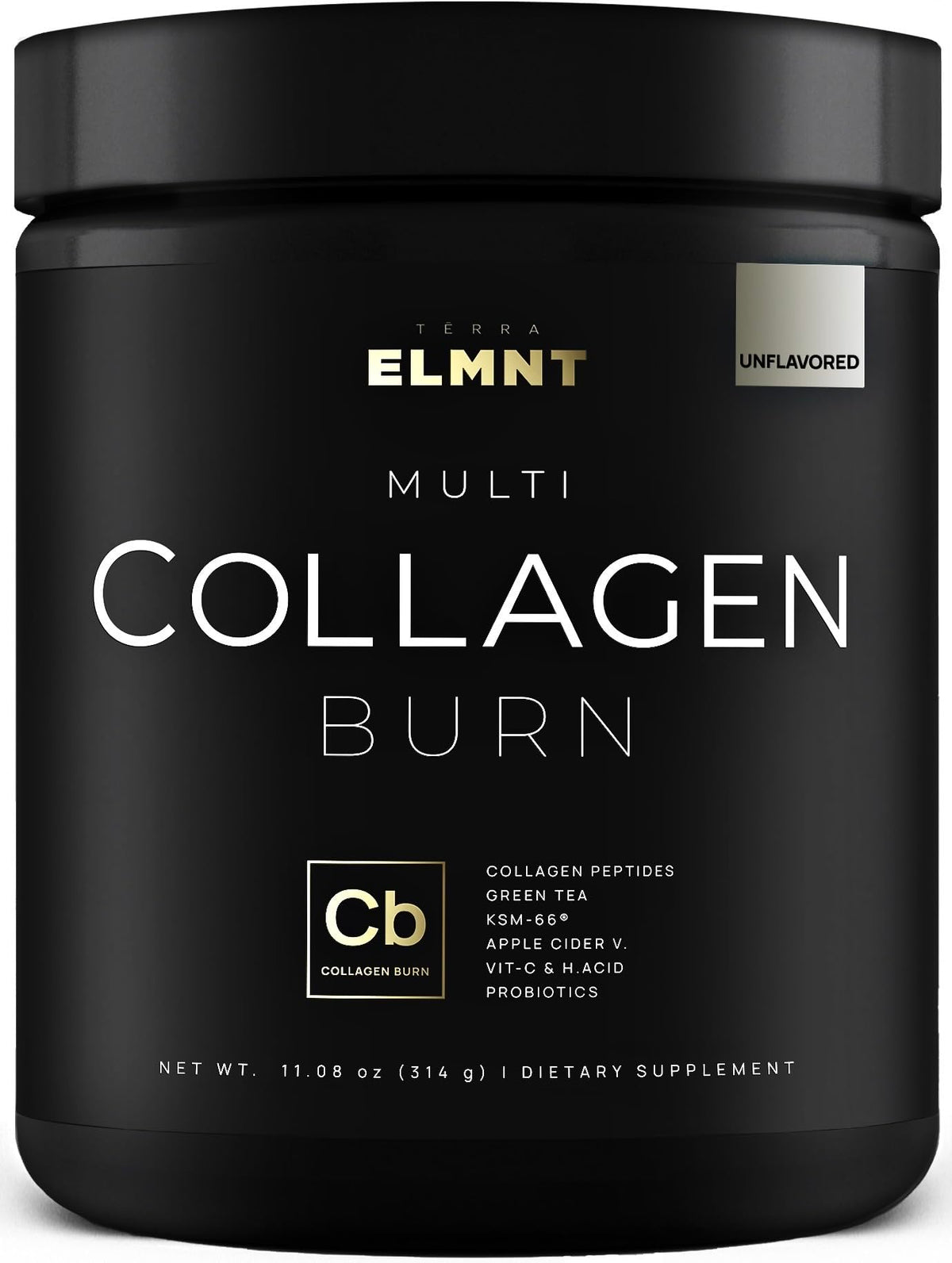 TERRA ELMNT Super Multi Collagen Burn 314g powder front view