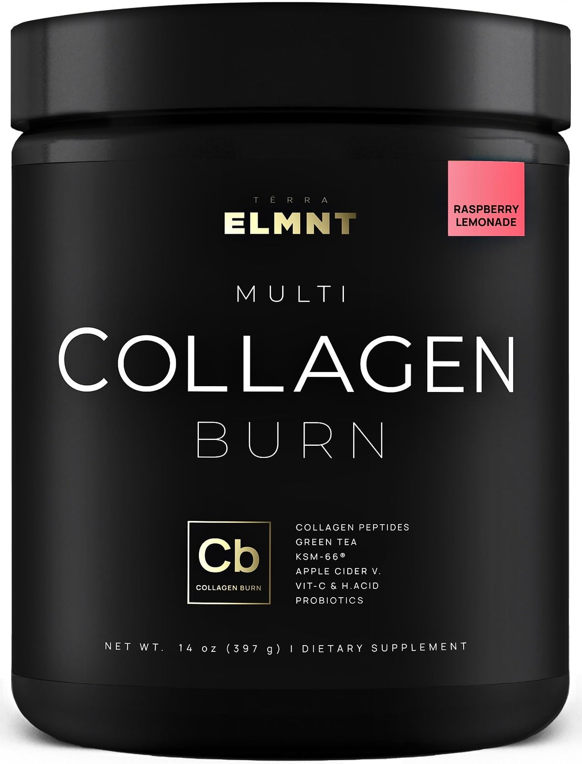 TERRA ELMNT Super Multi Collagen Burn 322g Powder front view