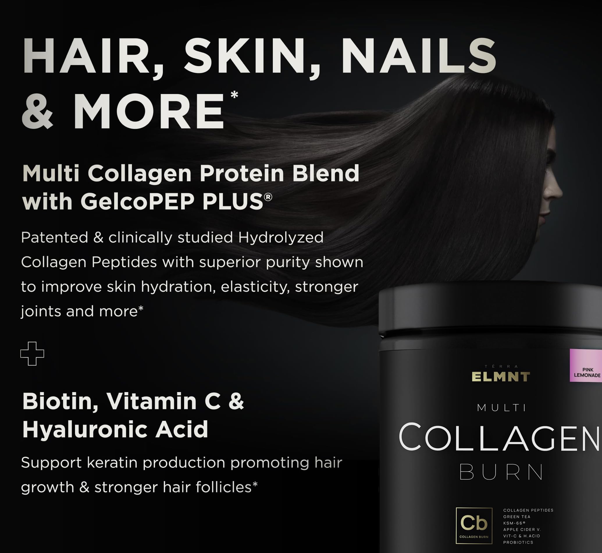 TERRA ELMNT Super Multi Collagen Burn Powder ingredients list