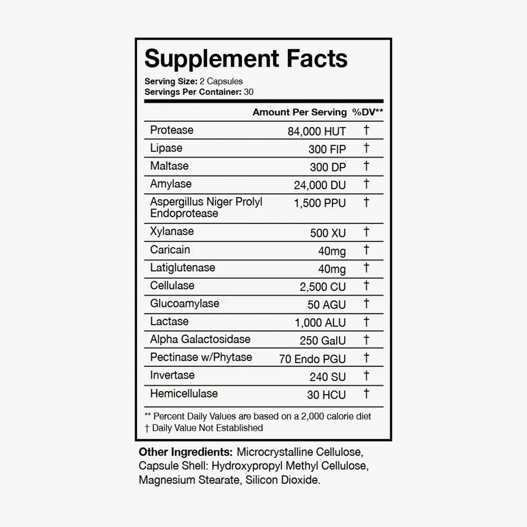 Terra Health Essentials daily Aid back view showing ingredients