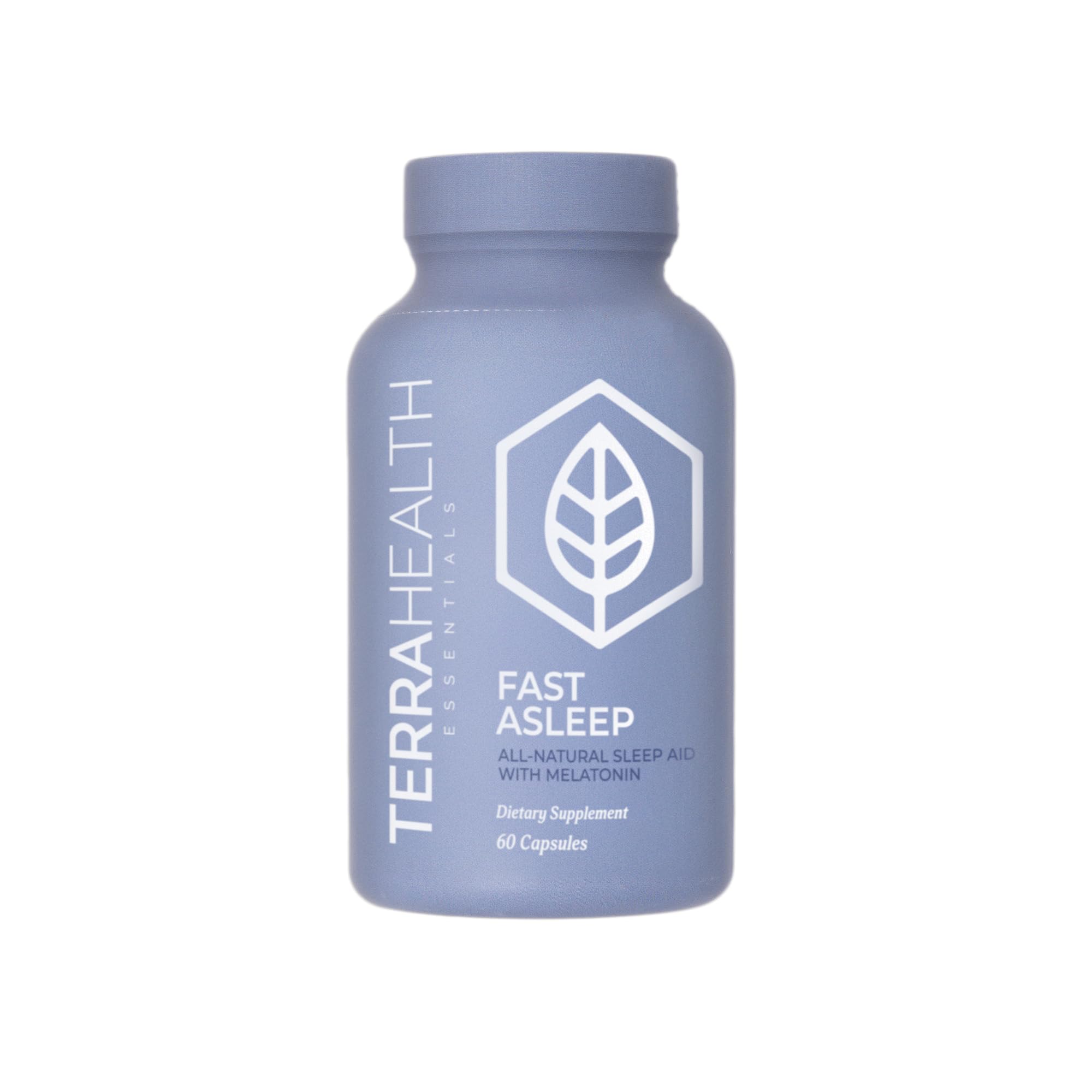 Terra Health Essentials Fast Asleep Supplement bottle front view with 60 capsules