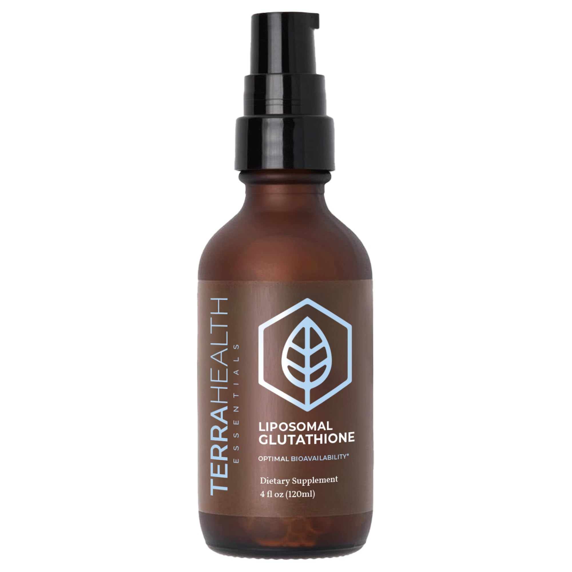 Terra Health Essentials Liposomal Glutathione 132g liquid supplement front view