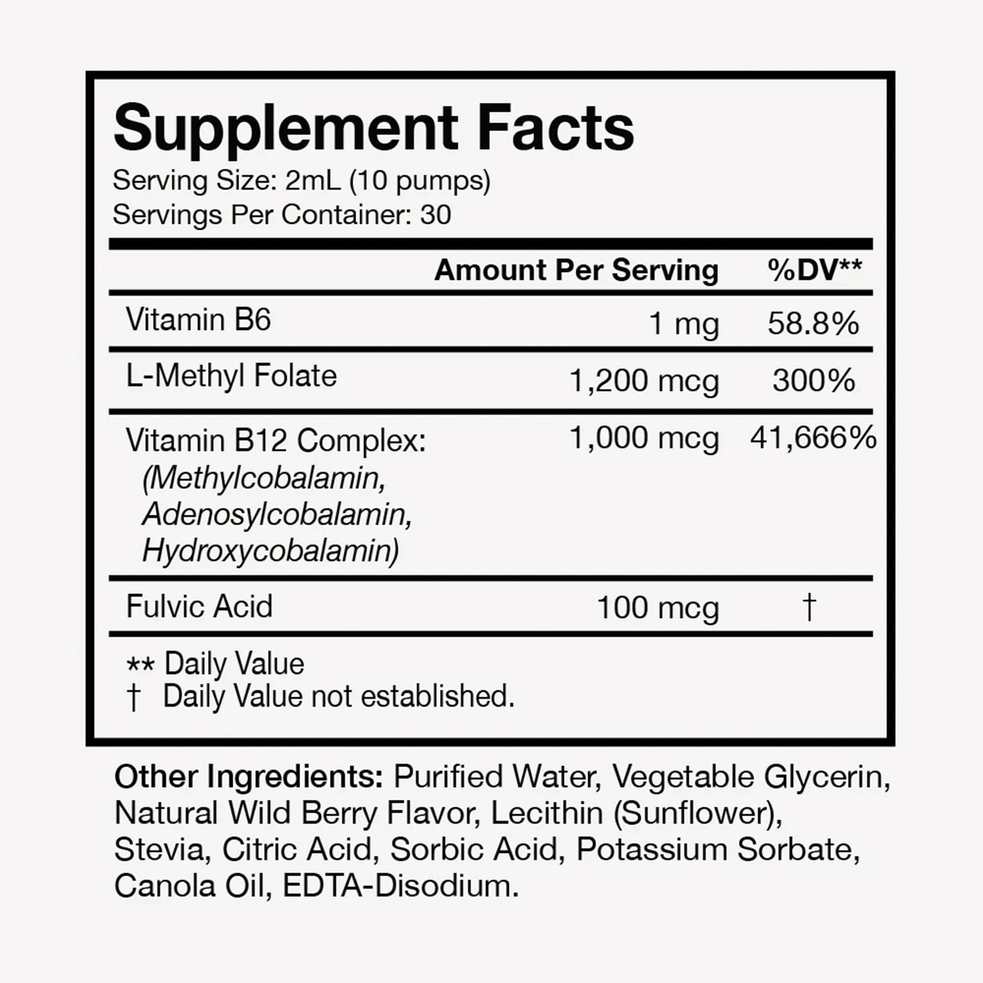 Terra Health Essentials Liposomal Vitamin B12 132g side view