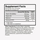 Terra Health Essentials Liposomal Vitamin D3 + K2 Capsules side view