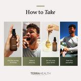 Terra Health Essentials Liquid Turmeric Curcumin 150g lifestyle scene