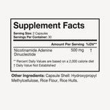 Terra Health Essentials NAD+ Coenzyme Supplement bottle side view