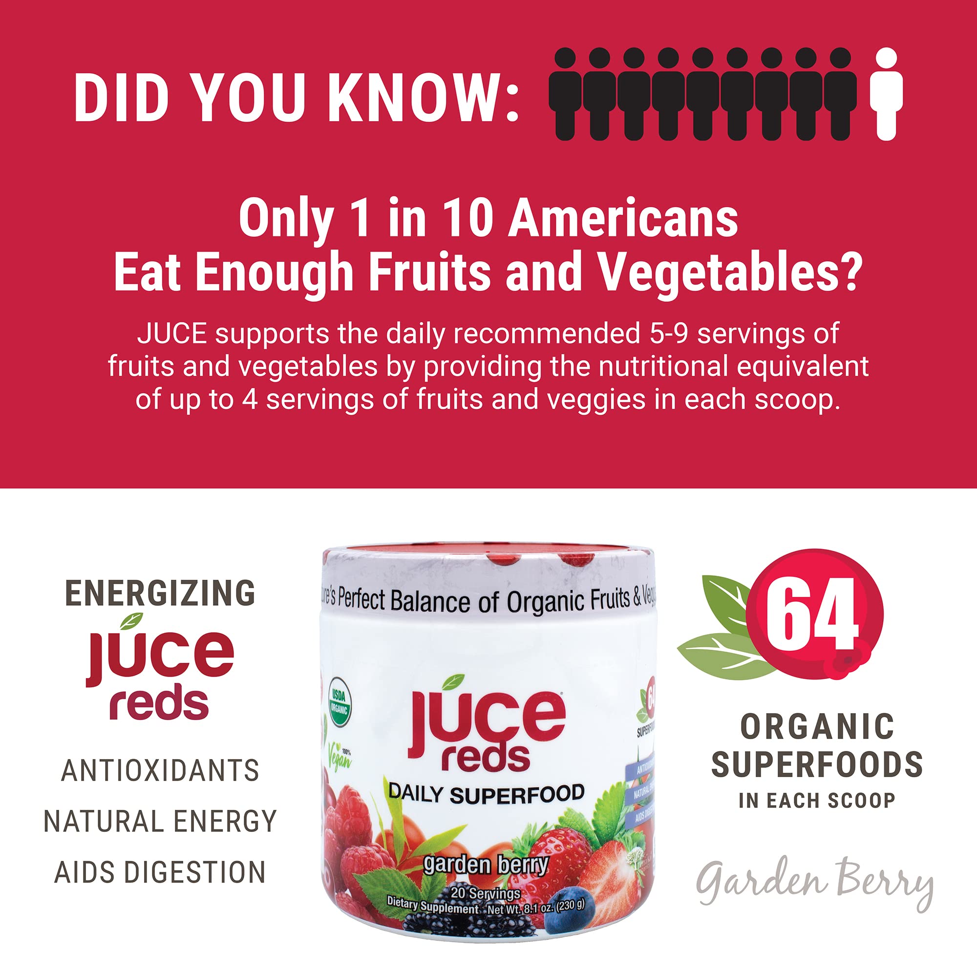 Terra Kai Organics Juce Daily Organic Fruits and Vegetables packaging side view