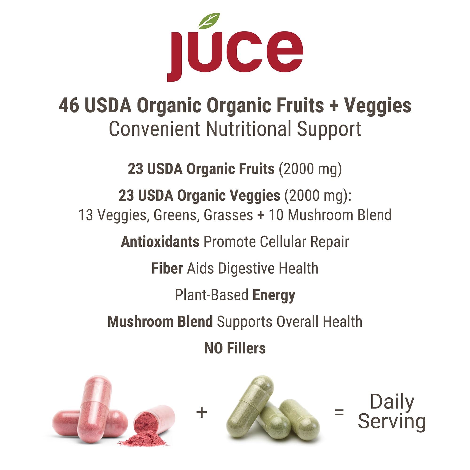 Terra Kai Organics Júce Organic Superfood Capsules close-up of capsules