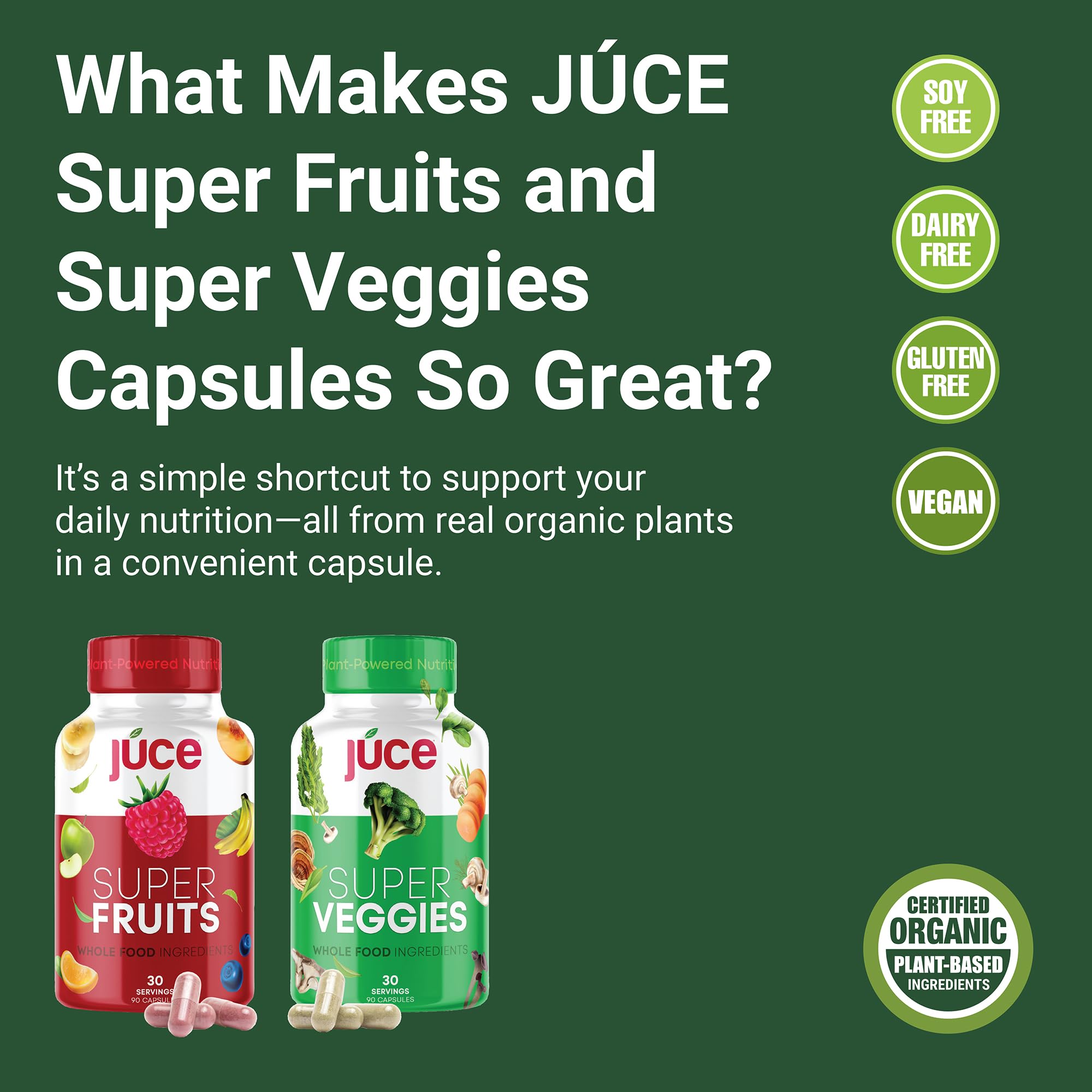 Terra Kai Organics Júce Organic Superfood Capsules with packaging