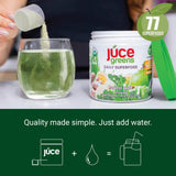 Terra Kai Organics Super Greens Powder on a kitchen counter