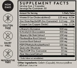 TERRA ORIGIN daily Support Capsules 500mg back view