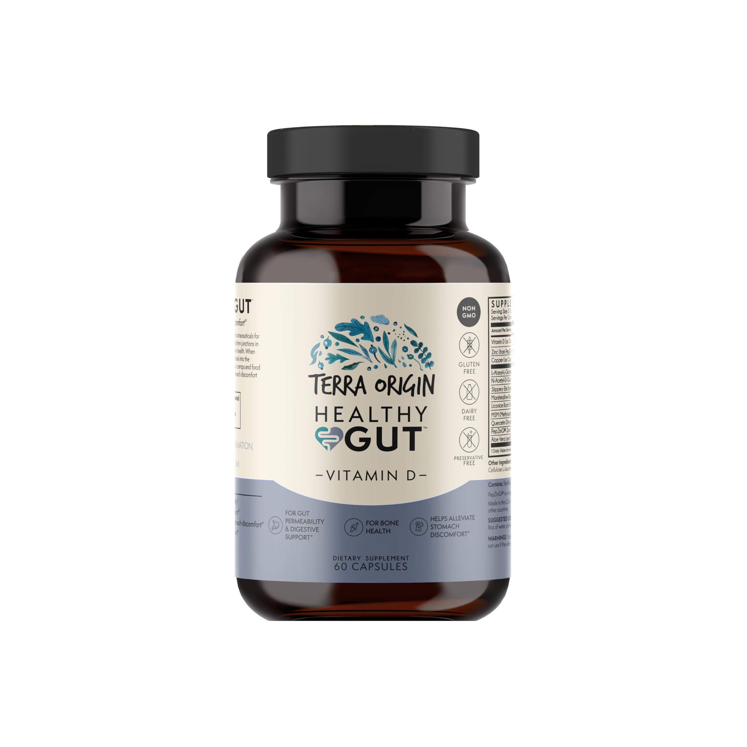 TERRA ORIGIN daily Support Capsules 500mg with measuring spoon