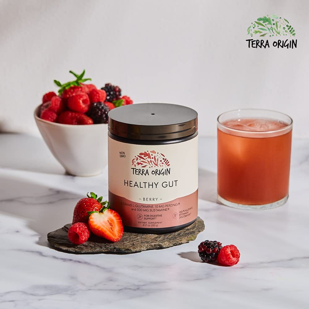 TERRA ORIGIN Healthy Gut Powder 120g side view