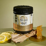 TERRA ORIGIN Healthy Gut Powder 232g side view with nutritional information