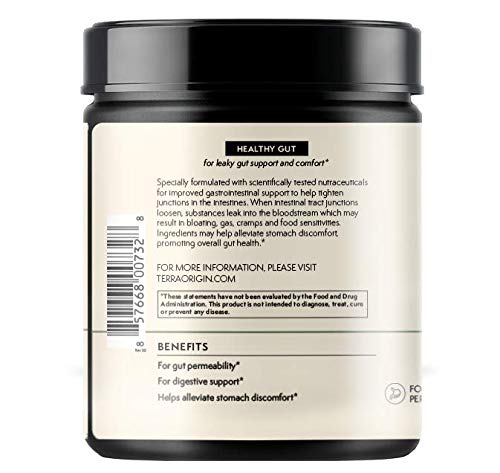 TERRA ORIGIN Healthy Gut Powder 299g ingredients list